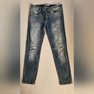 FLYING MONKEY women's jeans size 30 skinny tapered distressed